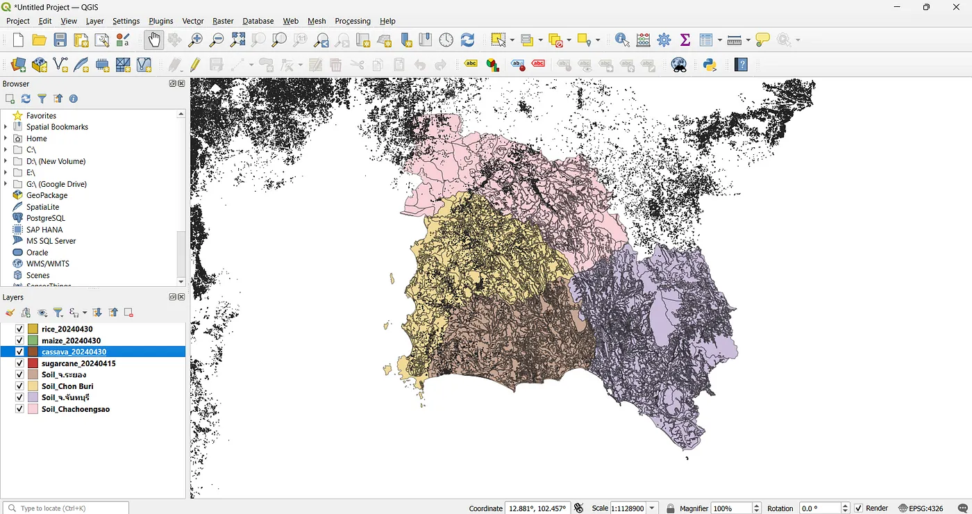 Crop Recommendation System for Thai Economic Plants